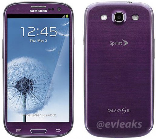 fialový Samsung Galaxy S III