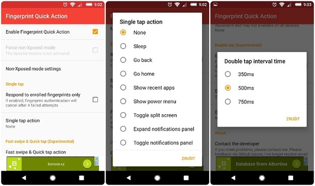 Fingerprint Quick Action