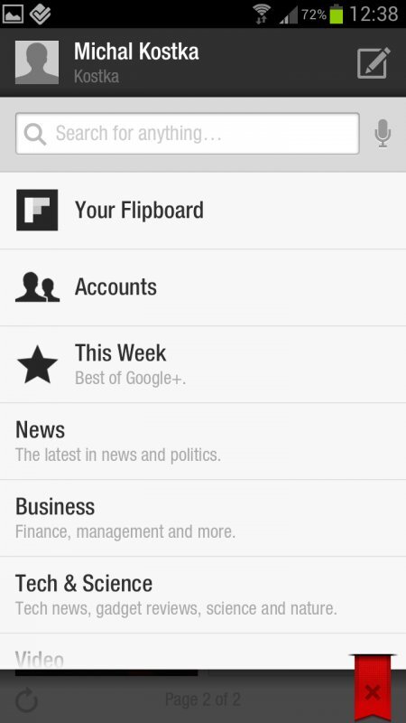 Flipboard pro Android