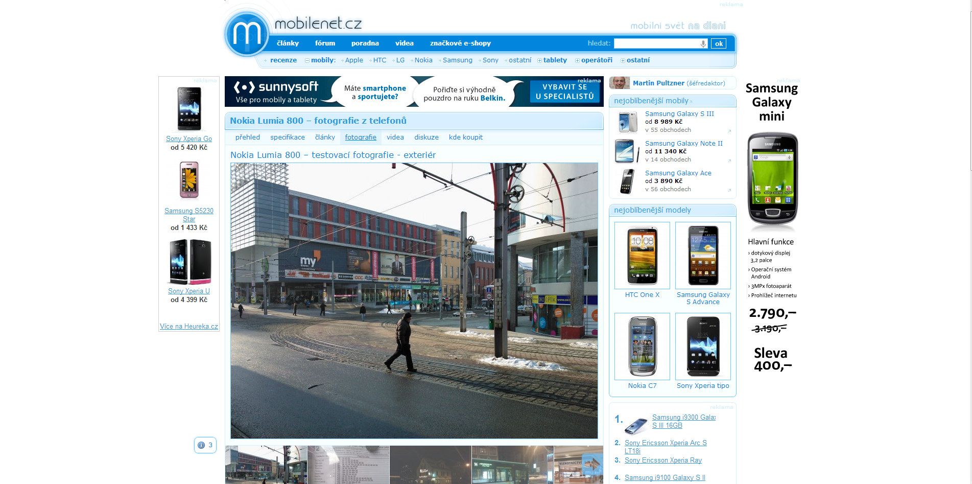 Fotogalerie modelu v katalogu mobilů