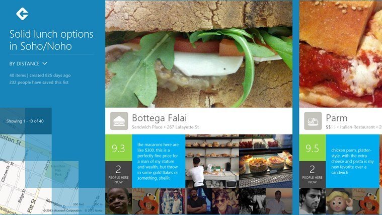 Foursquare pro Windows 8/RT