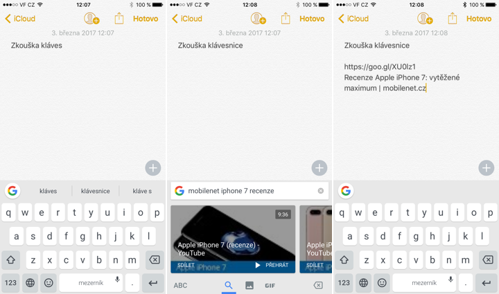 GBoard for iPhone 1