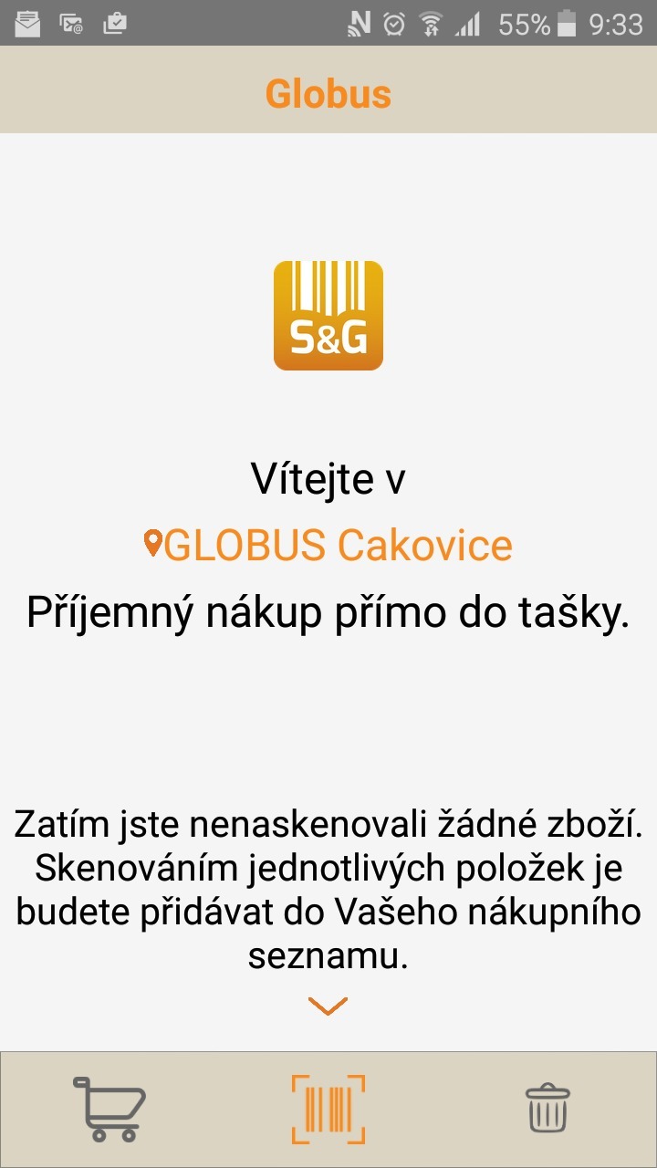 Globus Scan&Go v mobilu