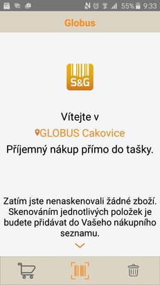 Globus Scan&Go v mobilu