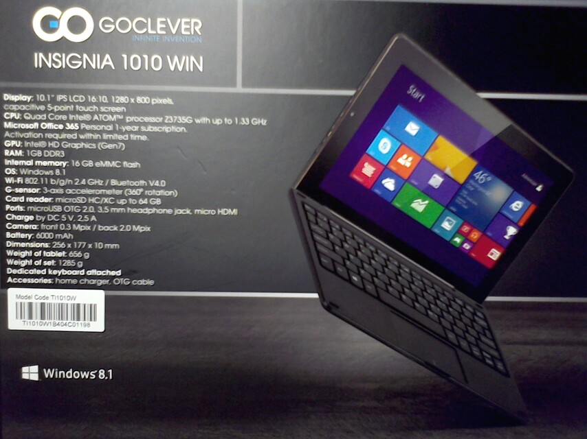 GoClever Insignia 1010 WIN