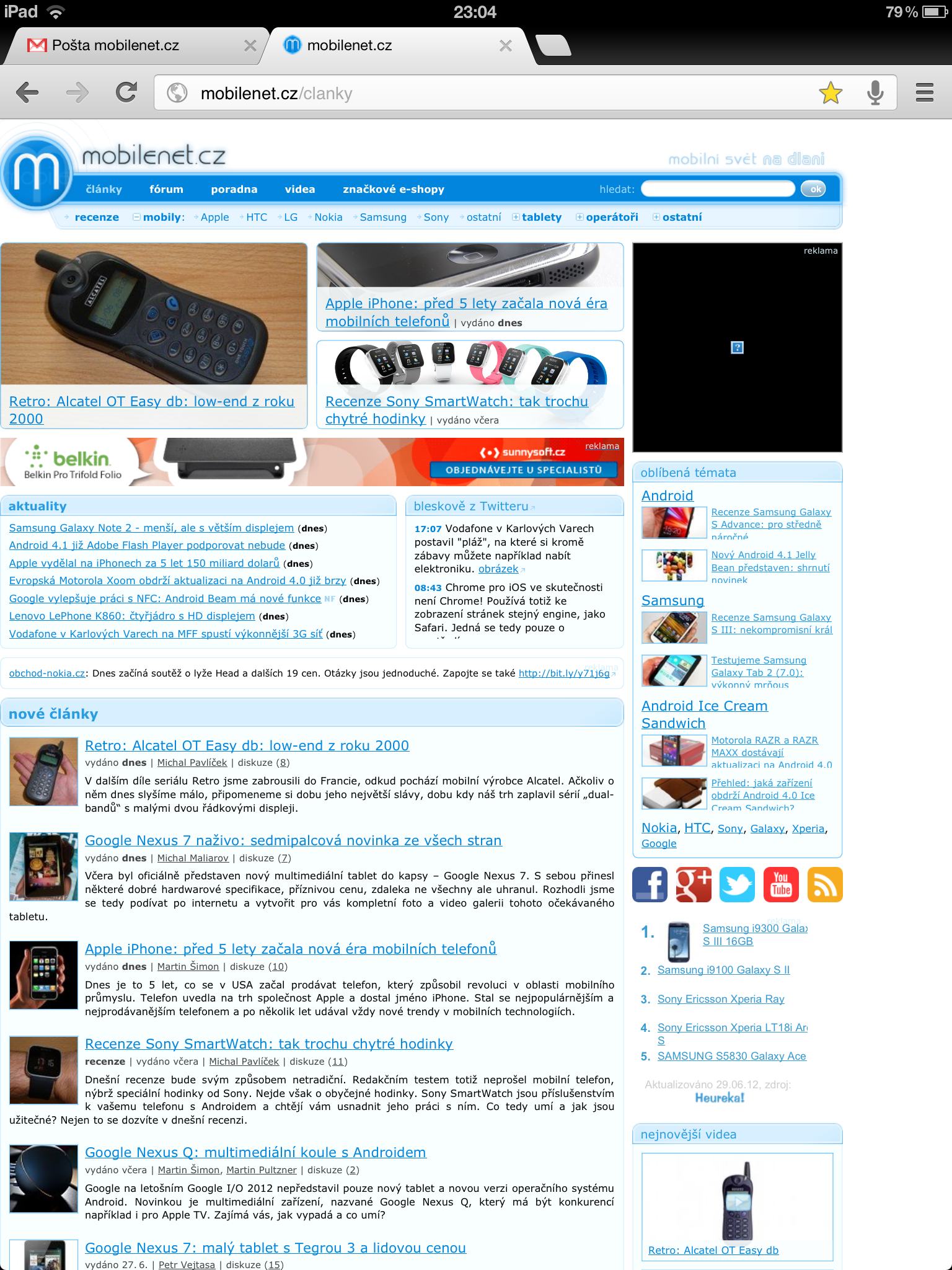 Google Chrome pro iPad