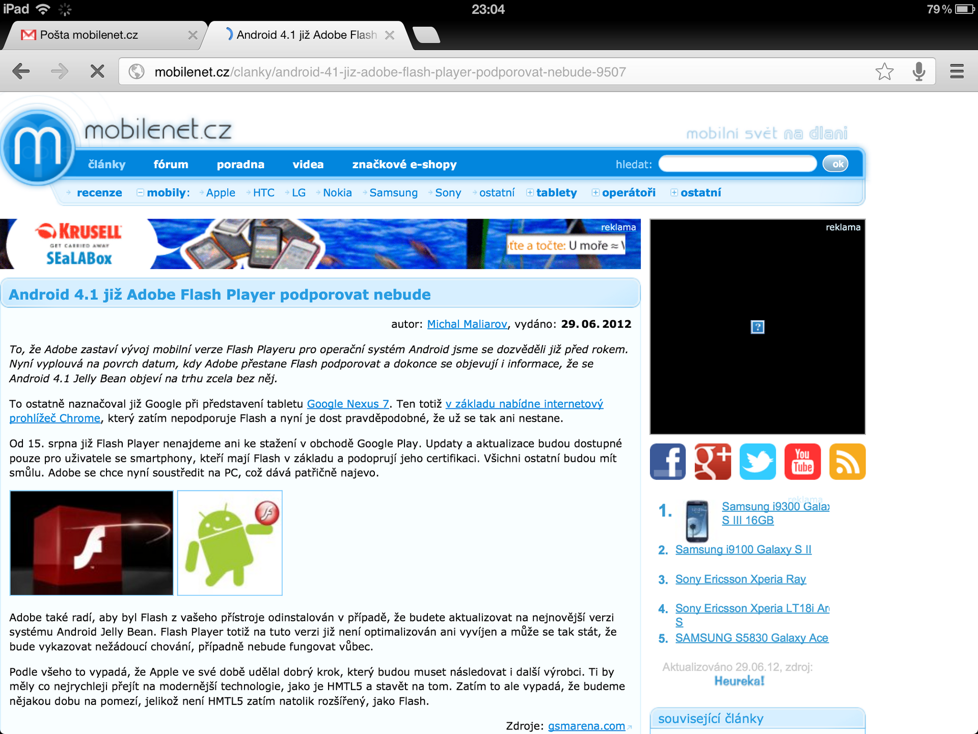 Google Chrome pro iPad
