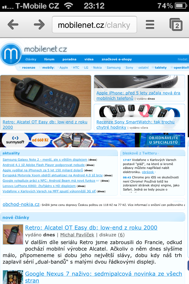 Google Chrome pro iPhone