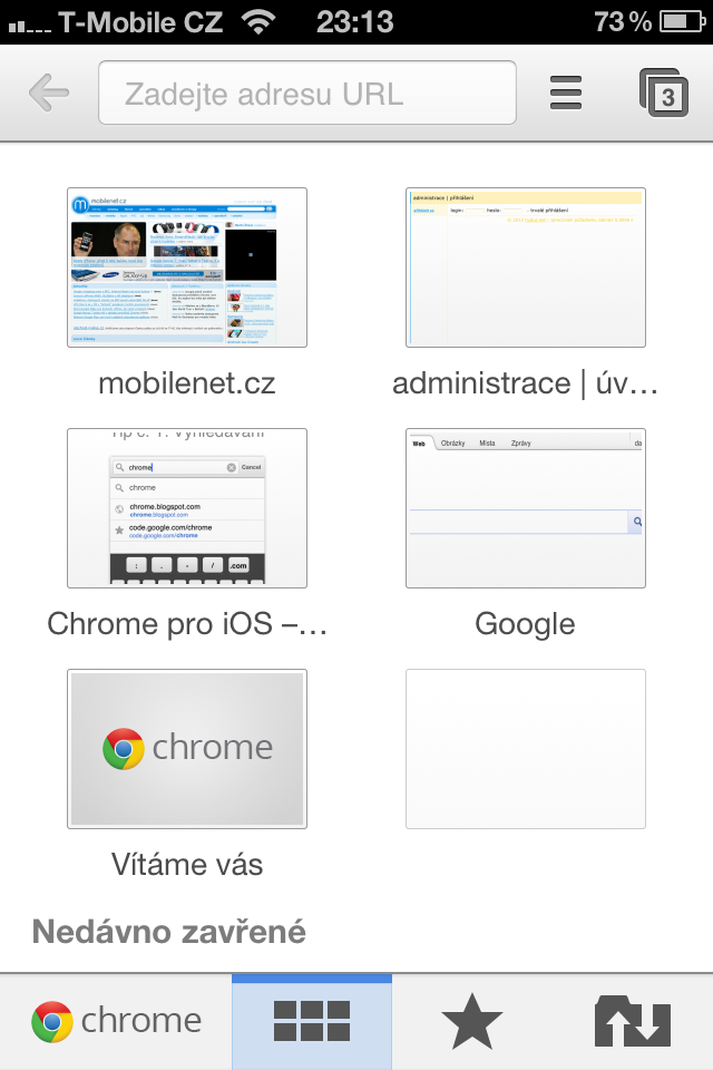 Google Chrome pro iPhone