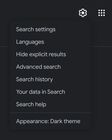 Google dark mode