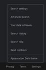 Google dark mode