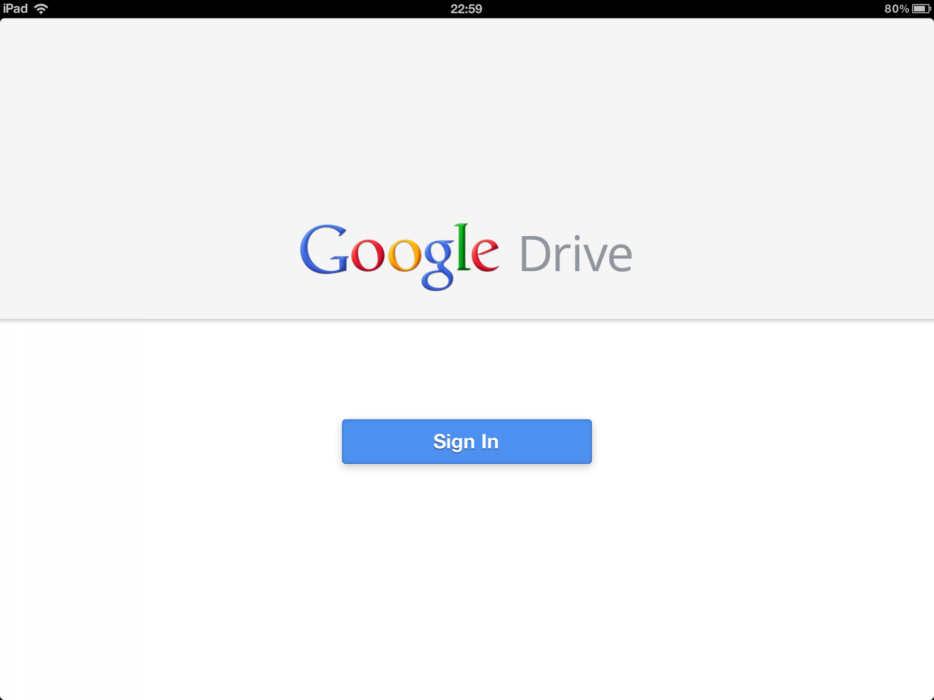 Google Drive pro iPad