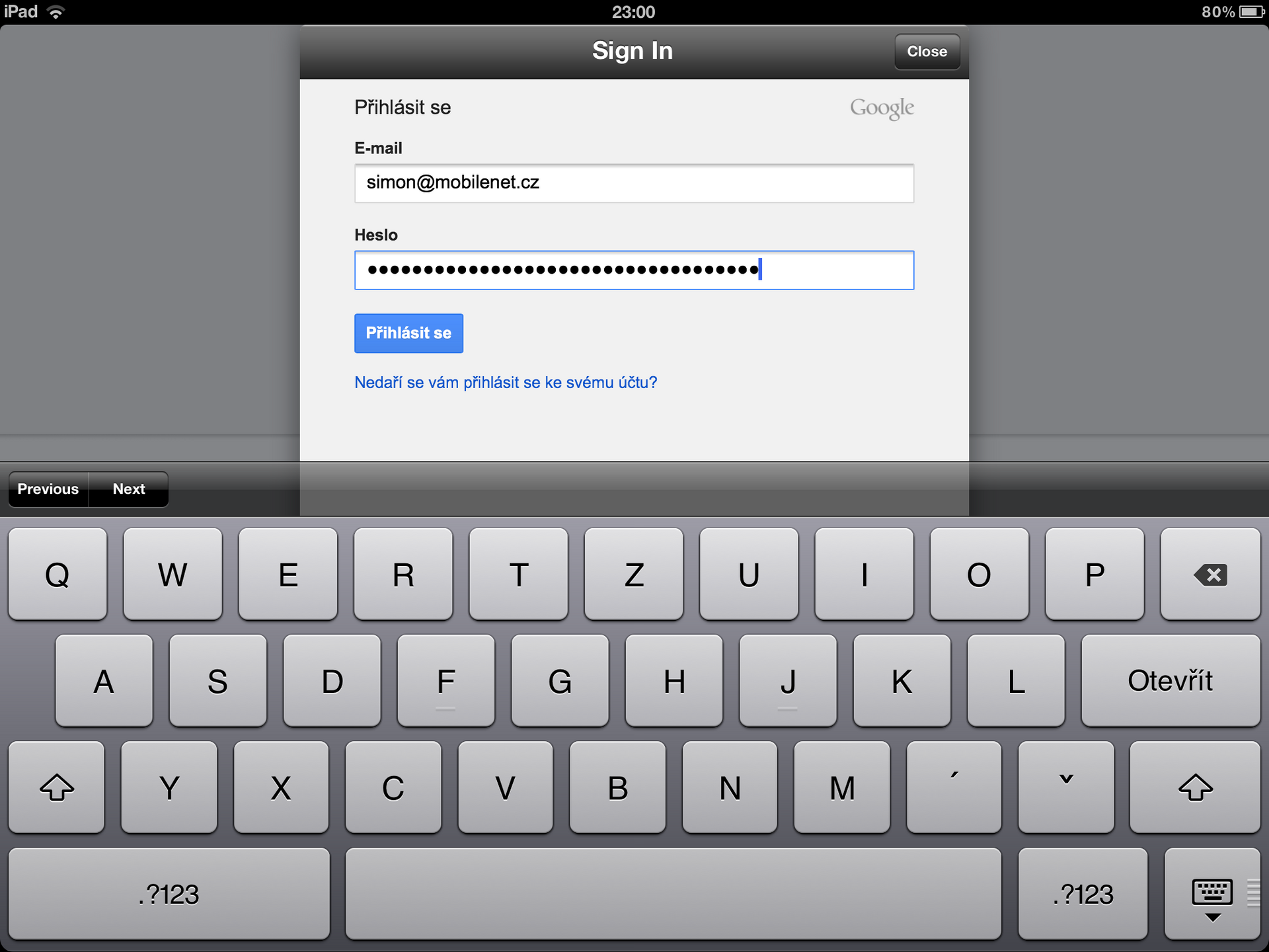 Google Drive pro iPad