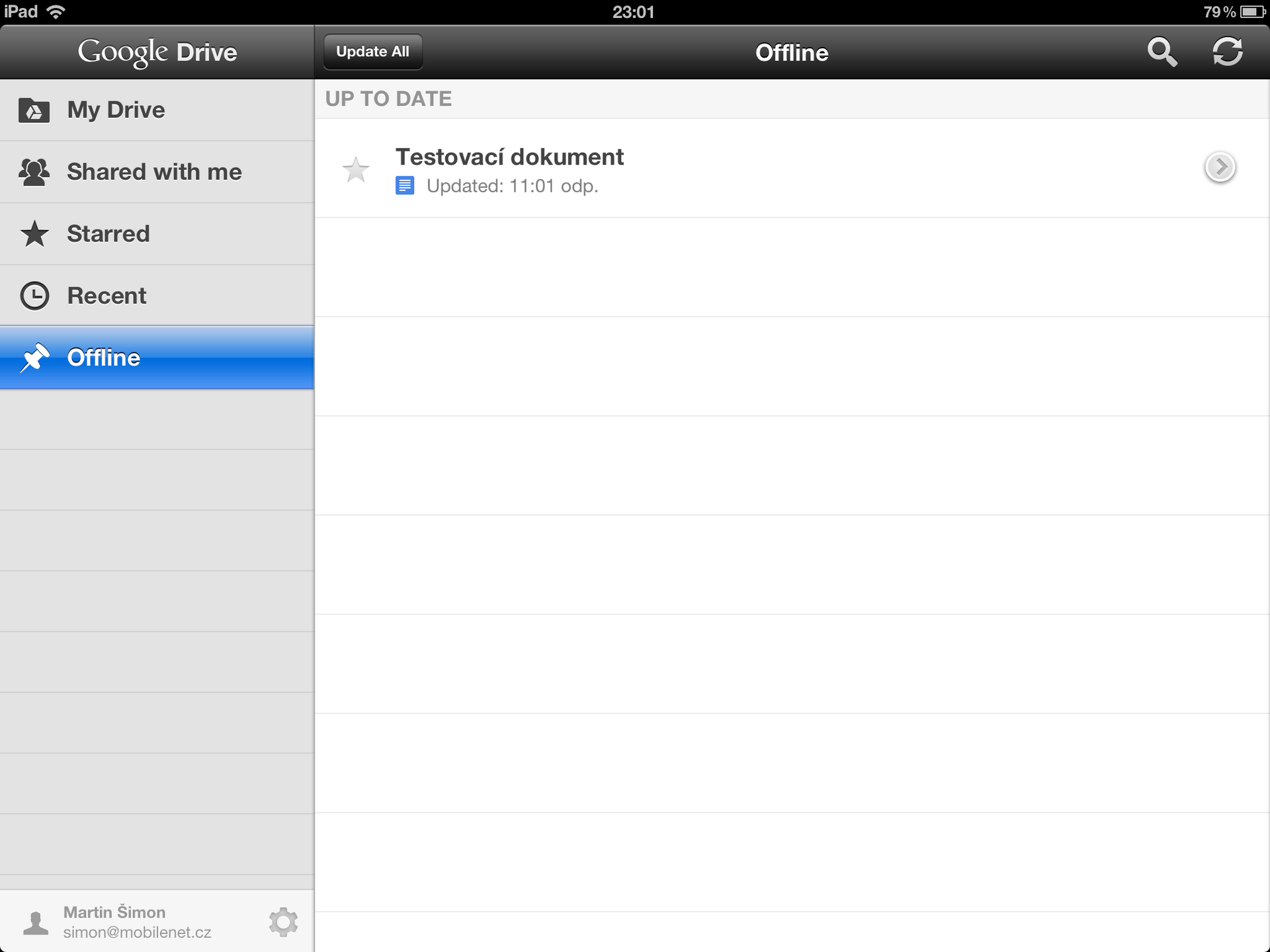Google Drive pro iPad
