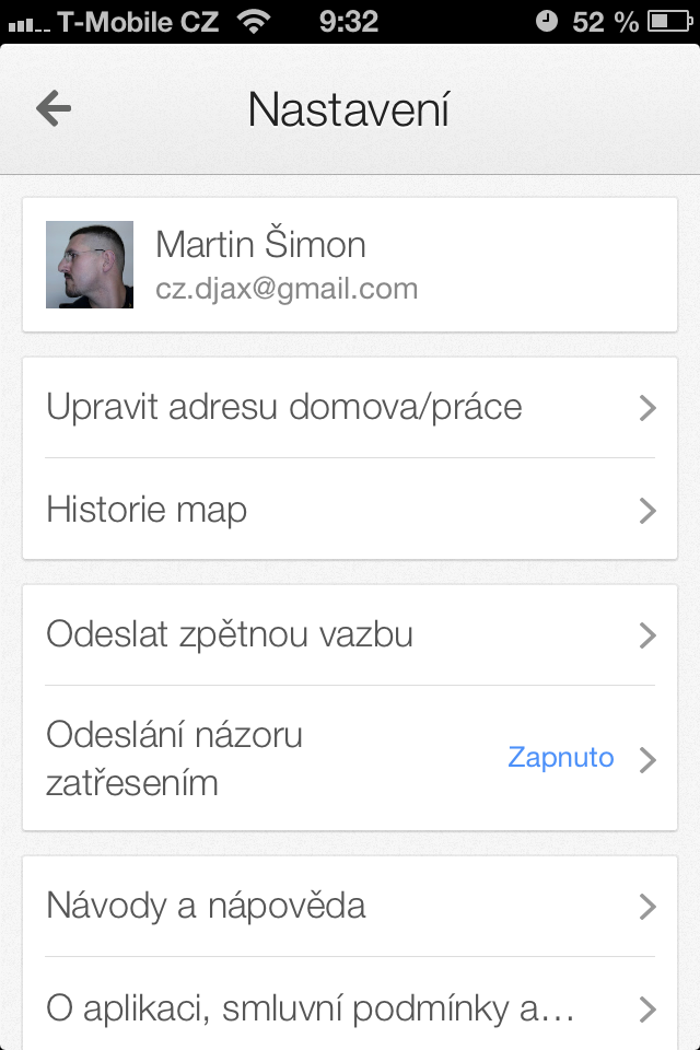 Google Mapy pro iOS
