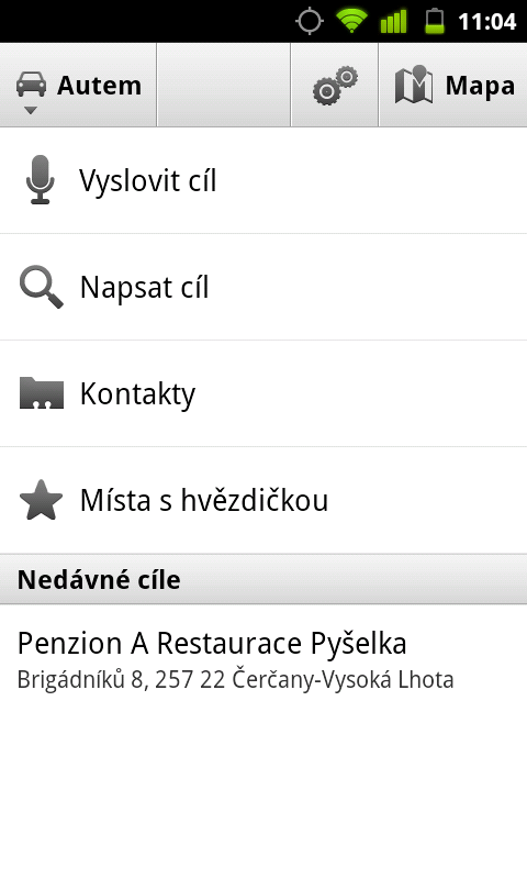Google navigace v ČR