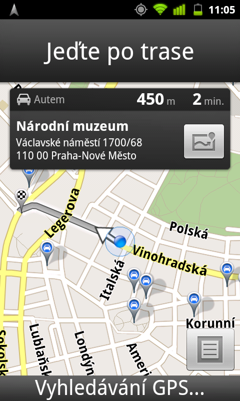 Google navigace v ČR