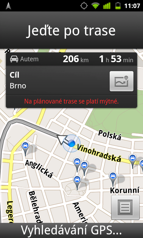 Google navigace v ČR