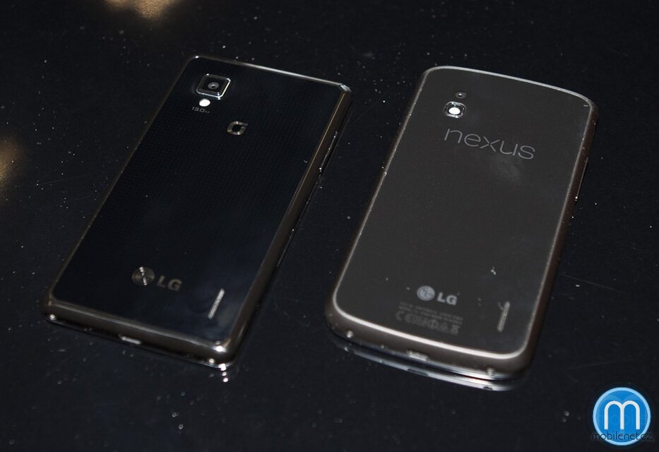 Google Nexus 4 a LG Optimus G
