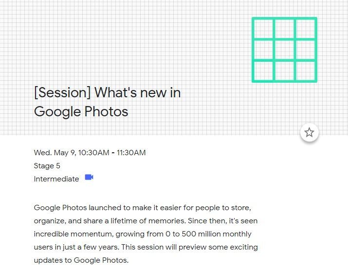 Google Photos na Google I/O 2018