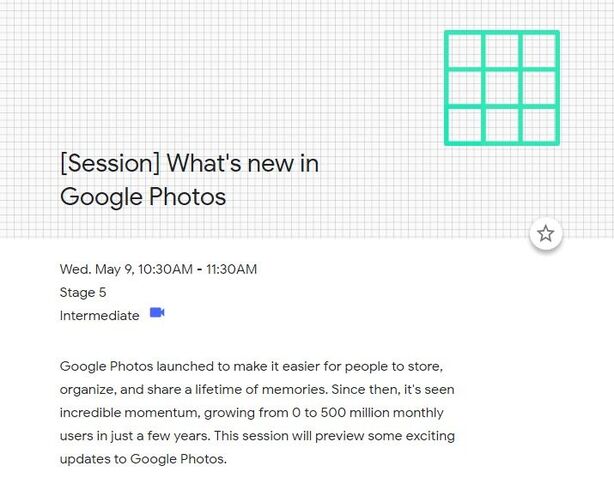 Google Photos na Google I/O 2018