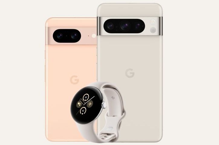 Google Pixel 8, Pixel 8 Pro a Pixel Watch 2 Pro