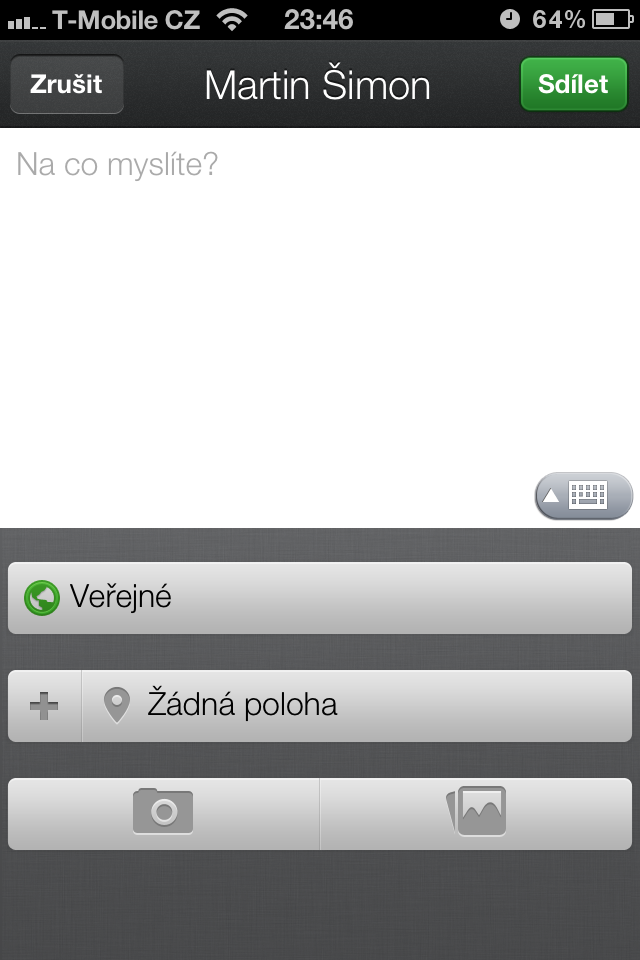 Google+ pro iOS po aktualizaci