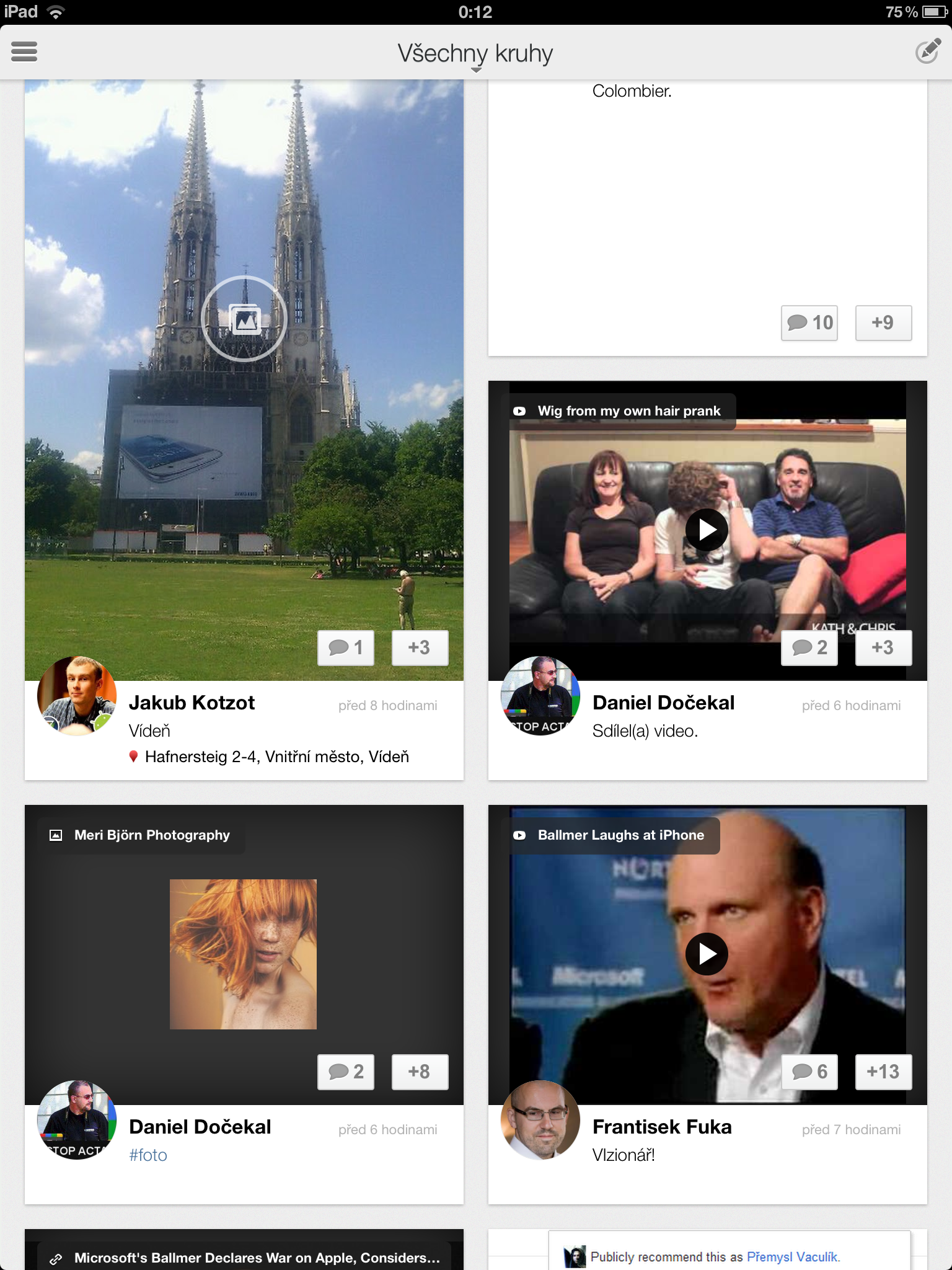 Google+ pro iPad