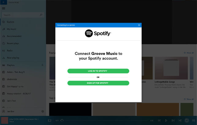 Groove Music to Spotify