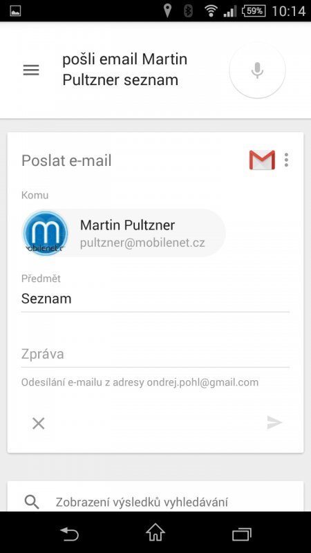 Hlasové ovládání Google