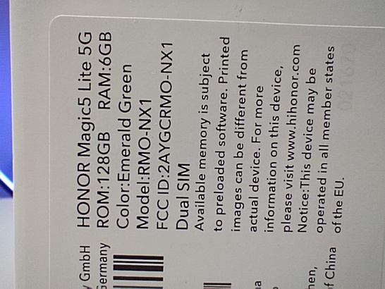 Honor Magic5 Lite