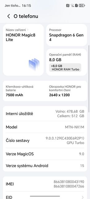 Honor Magic8 Lite