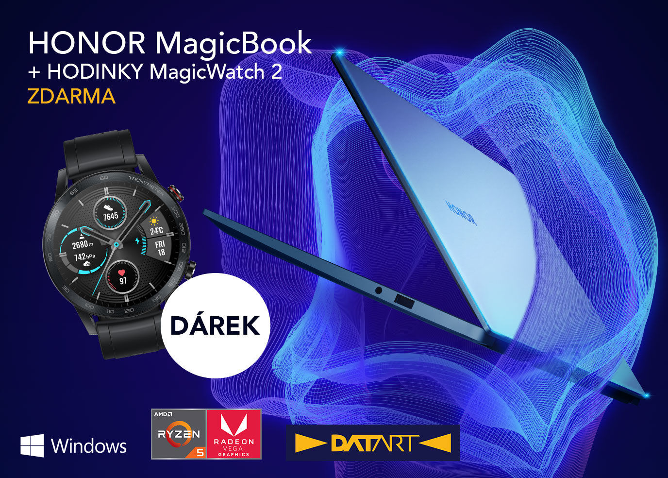 Honor MagicBook + MagicWatch 2
