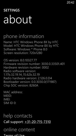 HTC 8X