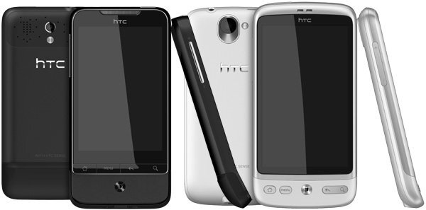HTC Desire a HTC Legend