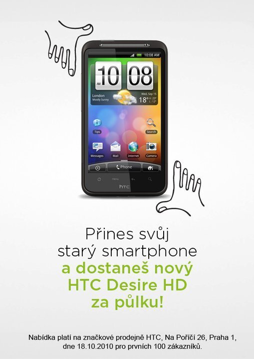 HTC Desire HD za polovinu