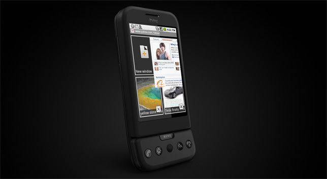 HTC Dream: nebrandovaný T-Mobile G1 oficiálně