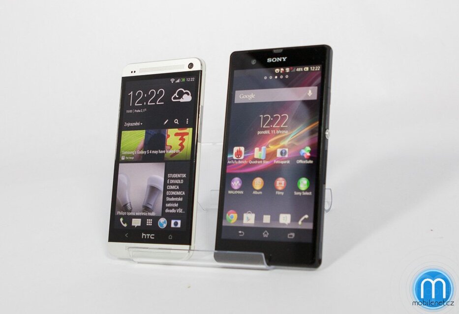 HTC One a Sony Xperia Z