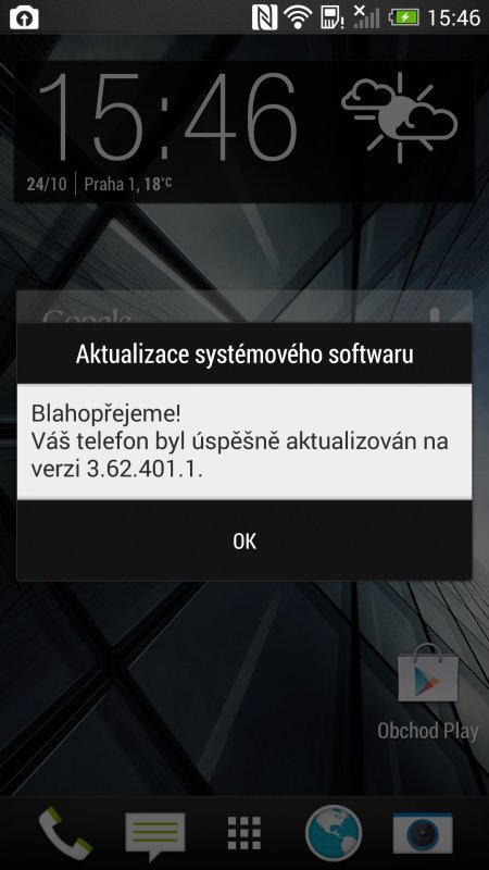 HTC One (aktualizace na Android 4.3)