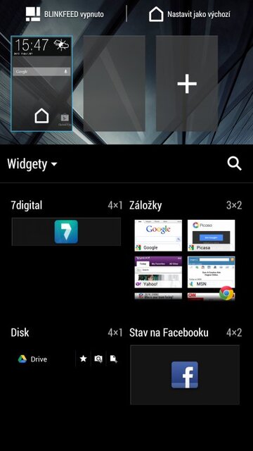 HTC One (aktualizace na Android 4.3)