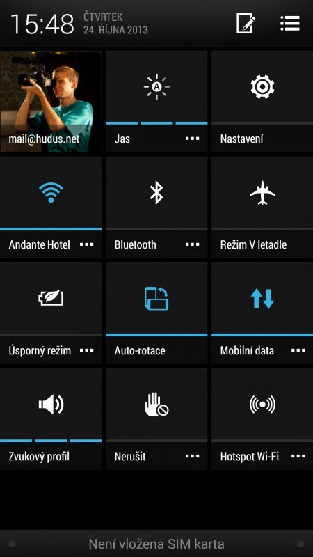 HTC One (aktualizace na Android 4.3)
