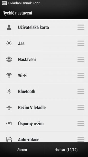 HTC One (aktualizace na Android 4.3)