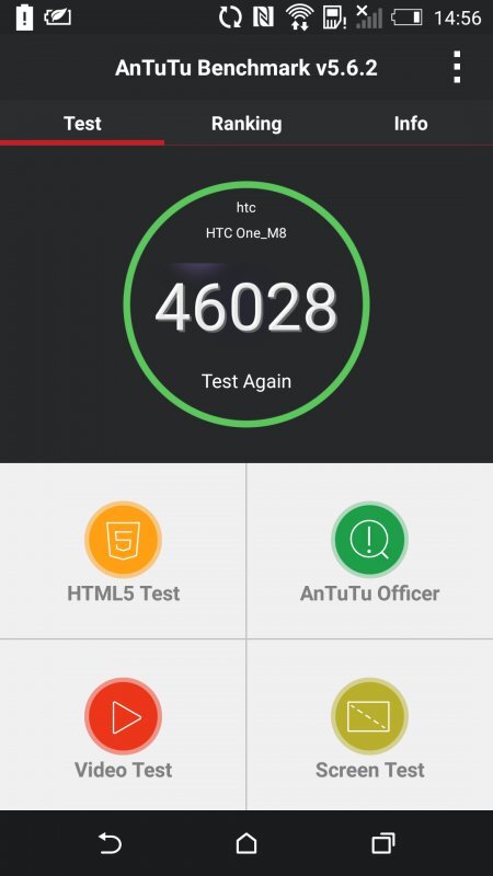 HTC One (M8) benchmark