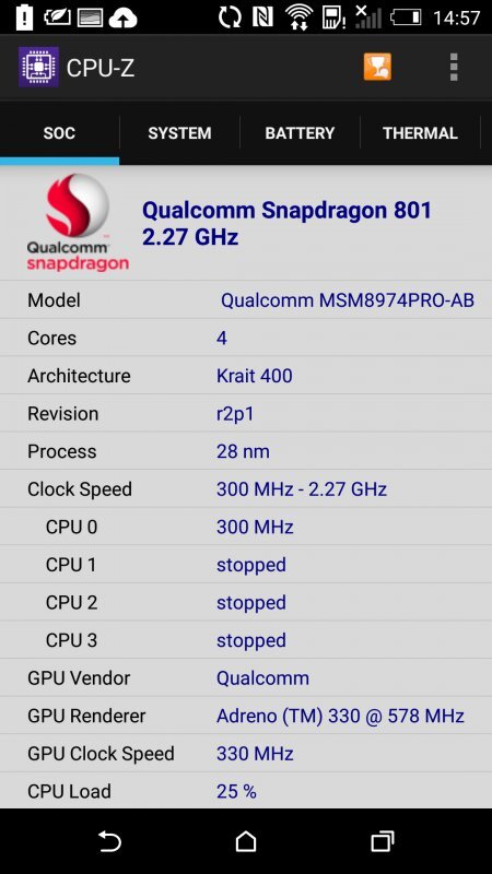 HTC One (M8) benchmark