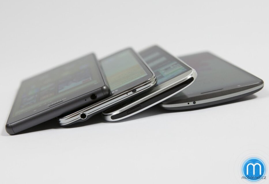 HTC One (M8), LG G3, Samsung Galaxy S5, Sony Xperia Z3