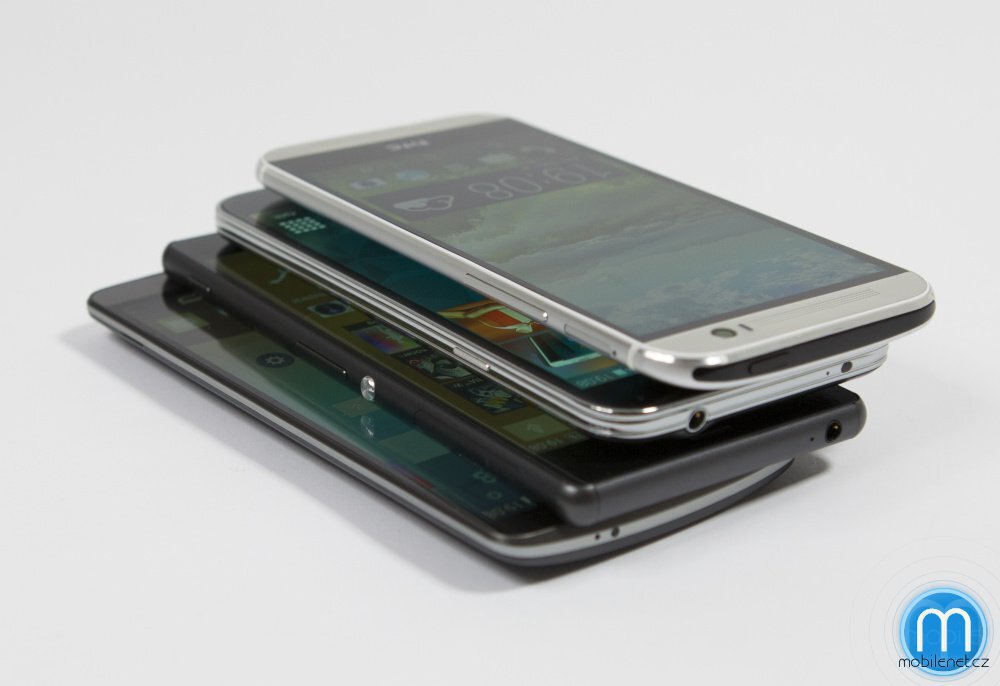 HTC One (M8), LG G3, Samsung Galaxy S5, Sony Xperia Z3