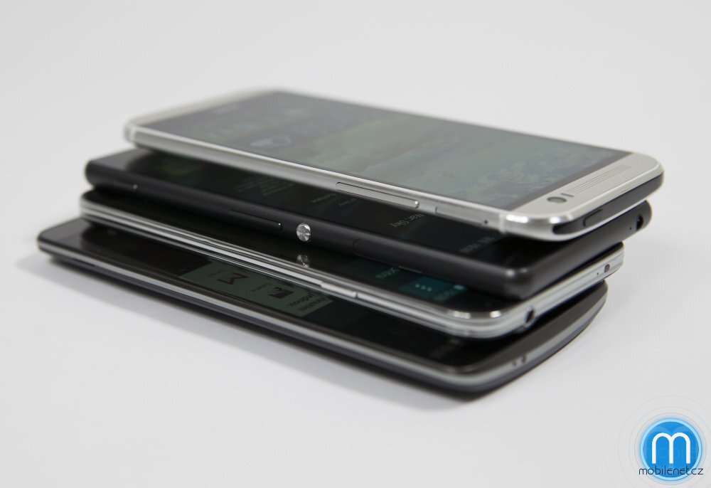 HTC One (M8), LG G3, Samsung Galaxy S5, Sony Xperia Z3