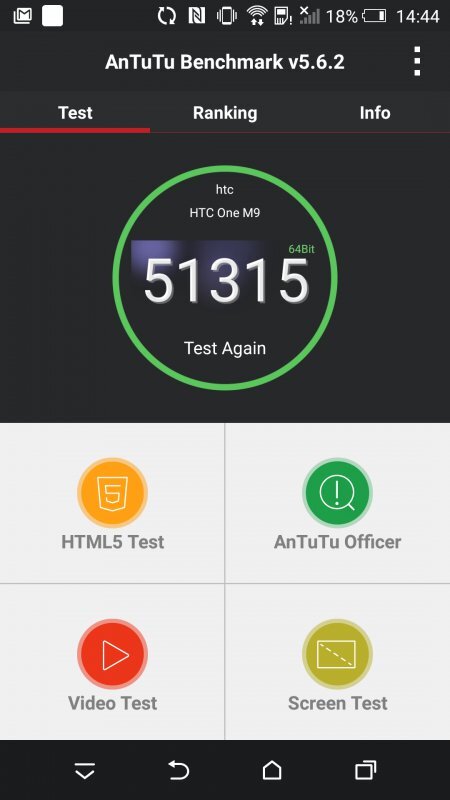 HTC One (M9) benchmark