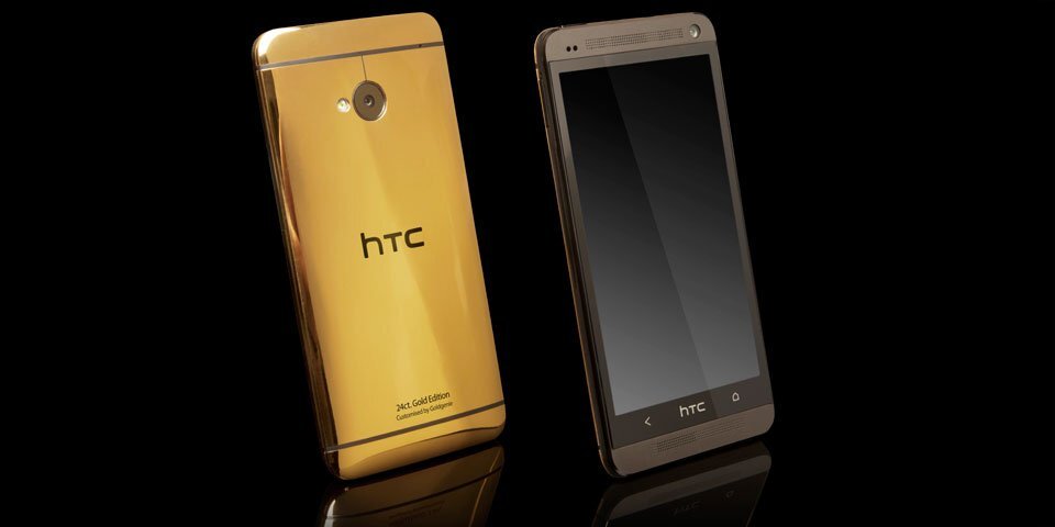 HTC One potažený 24 karátovým zlatem