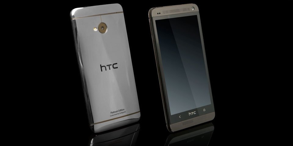 HTC One potažený platinou